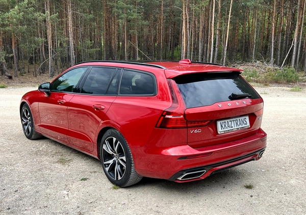 Volvo V60 cena 129000 przebieg: 57000, rok produkcji 2019 z Tuczno małe 781